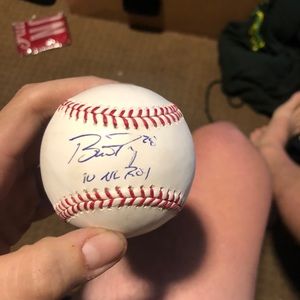 Buster posey autographed baseball World Series